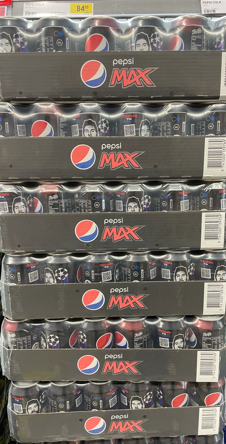 Pepsi max 24 stk